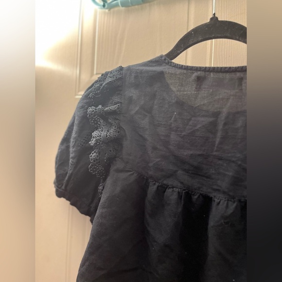 Zara Girls Black embroidered Blouse - Picture 7 of 13